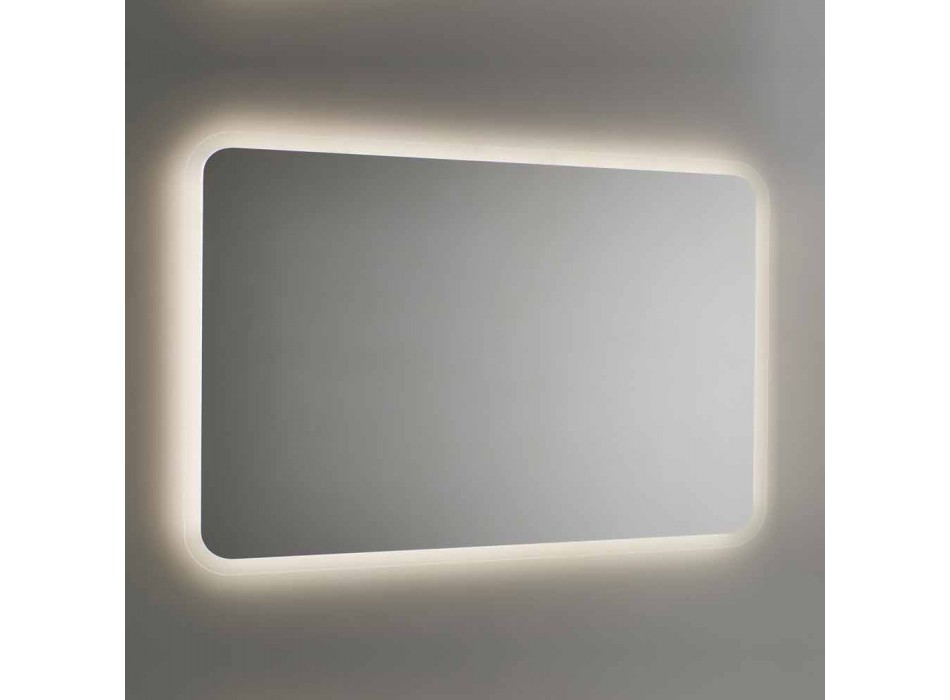 Espejo de baño redondo con retroiluminación LED Made in Italy - Pato Viadurini