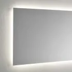 Espejo de pared con retroiluminación LED en 4 lados Made in Italy - Romio Viadurini