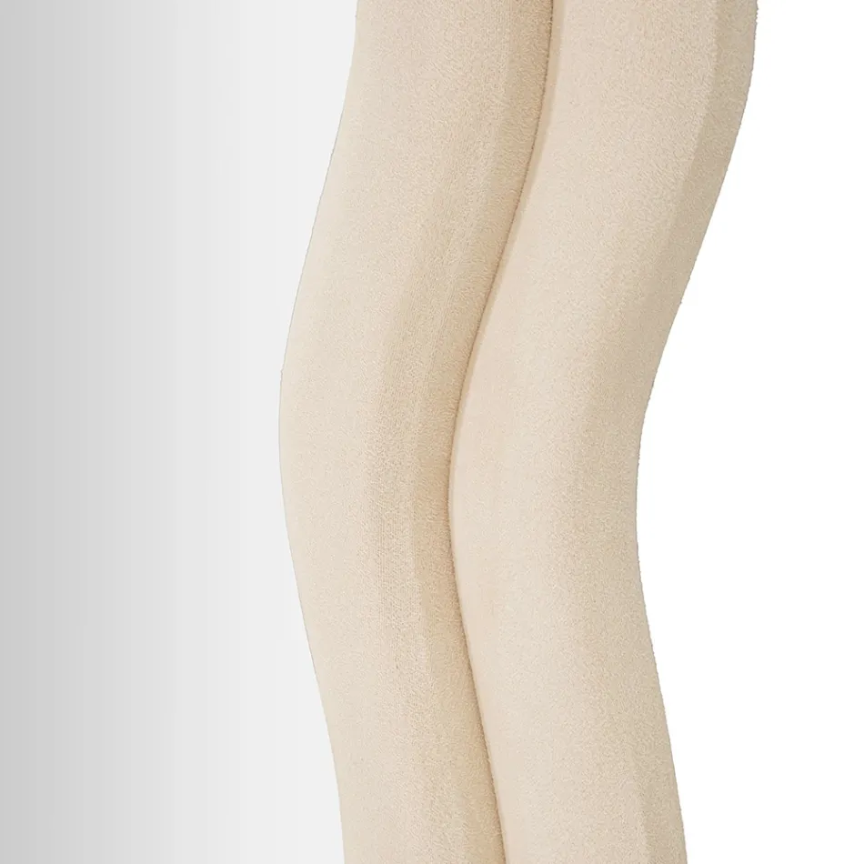 Espejo de pared con marco de MDF revestido de terciopelo - Blanco Viadurini