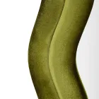 Espejo de pared con marco de MDF revestido de terciopelo - Blanco Viadurini