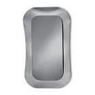 Espejo de pared con marco de cristal fusionado, fabricado en Italia - Adorado Viadurini