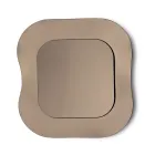 Espejo de pared con marco de cristal fusionado, fabricado en Italia - Adorado Viadurini