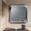 Espejo de pared con marco de cristal fusionado, fabricado en Italia - Adorado