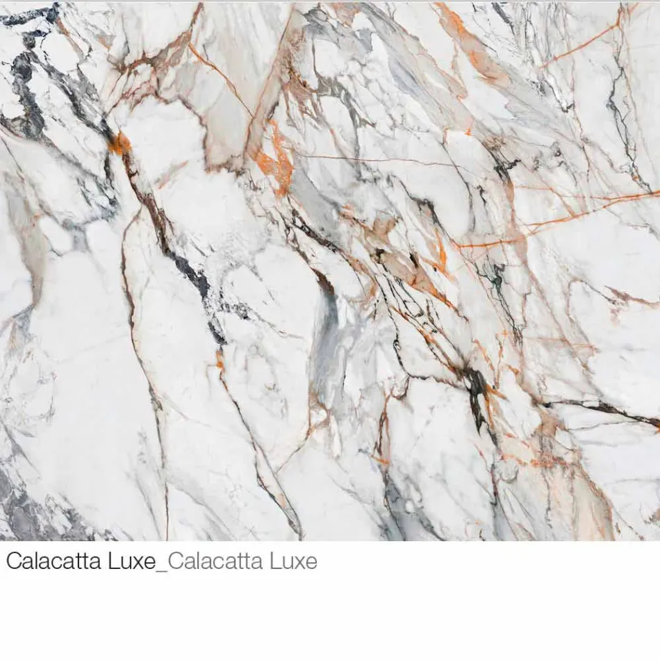 Espejo de pared con inserto de madera o cerámica Made in Italy - Montecarlo Viadurini