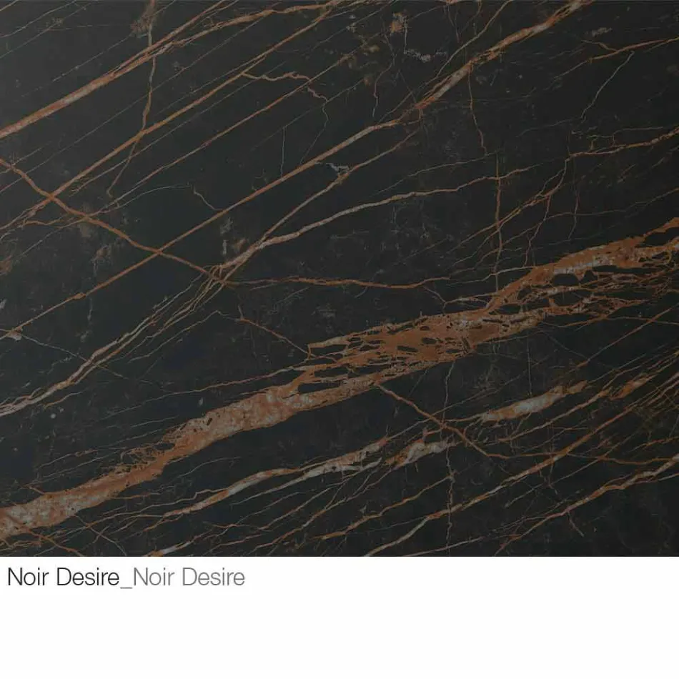 Espejo de pared con inserto de madera o cerámica Made in Italy - Montecarlo Viadurini