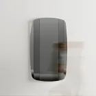 Espejo de pared con estructura en madera pintada de negro Made in Italy - Arya Viadurini