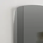 Espejo de pared con estructura en madera pintada de negro Made in Italy - Arya Viadurini