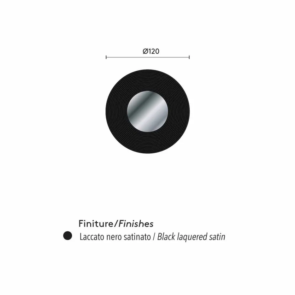 espejo de pared de diseño moderno Malva, diferentes colores disponibles Viadurini