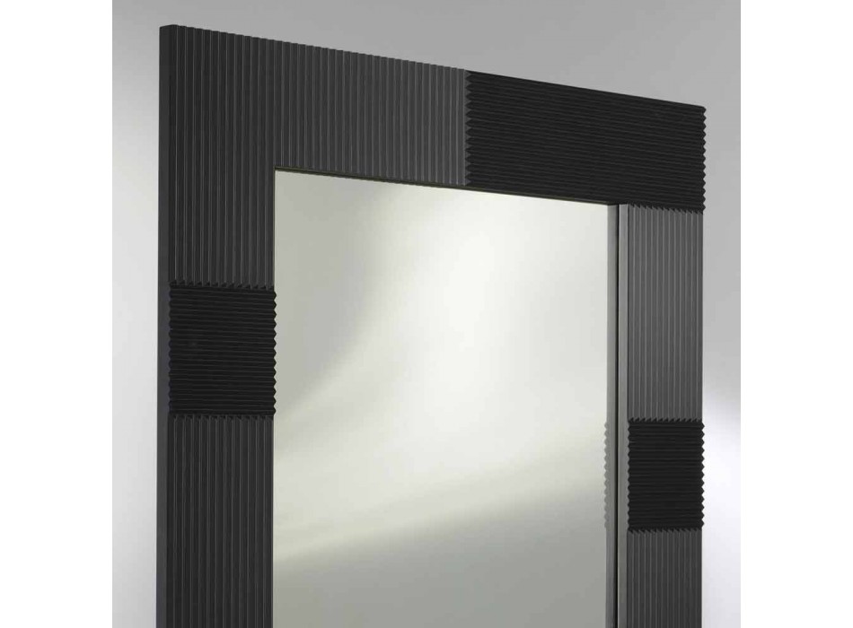espejo de pared de diseño moderno con marco decorado Thalia Viadurini