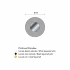 espejo de pared de diseño con soporte de MDF Malva Viadurini