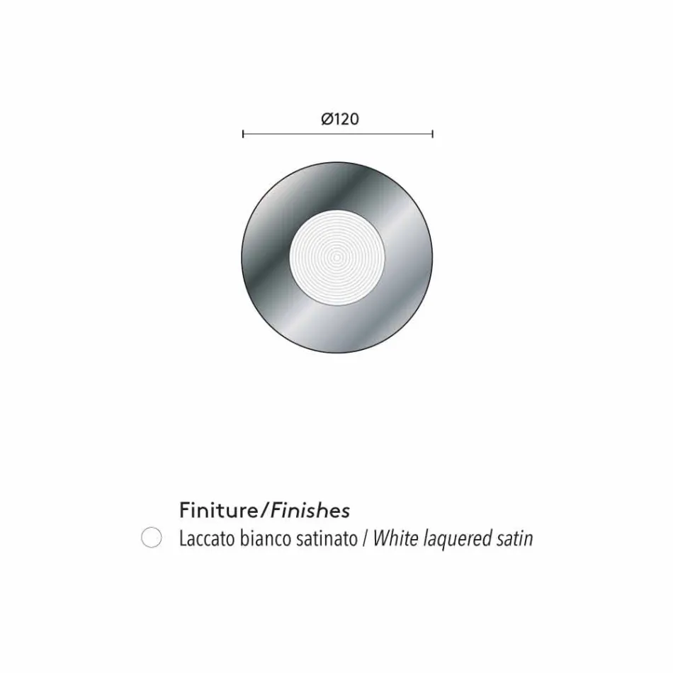 espejo de pared de diseño con soporte de MDF Malva Viadurini