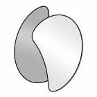 Espejo de pared de diseño grande con acabado de color moderno - Mantra Viadurini