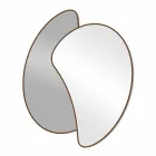 Espejo de pared de diseño grande con acabado de color moderno - Mantra Viadurini