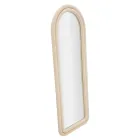 Espejo de pared de MDF revestido de terciopelo con tapa arqueada - Jessica Viadurini