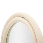 Espejo de pared de MDF revestido de terciopelo con tapa arqueada - Jessica Viadurini