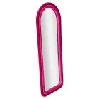 Espejo de pared de MDF revestido de terciopelo con tapa arqueada - Jessica Viadurini