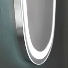 Espejo de pared para baño con LED integrado 4000K Made in Italy - Scrullo Viadurini