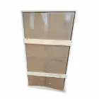 Espejo de pared cuadrado con LED en vidrio satinado Made in Italy - Mirro Viadurini