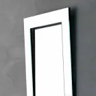 Espejo de pared rectangular con marco inclinado Hecho en Italia - Salamina Viadurini