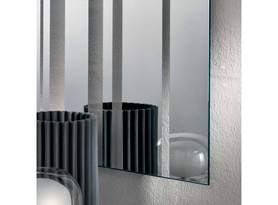 Espejo de pared rectangular de diseño moderno Hecho en Italia - Cilantro Viadurini