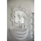 Espejo de pared rectangular moderno de hierro hecho en Italia - Penny Viadurini