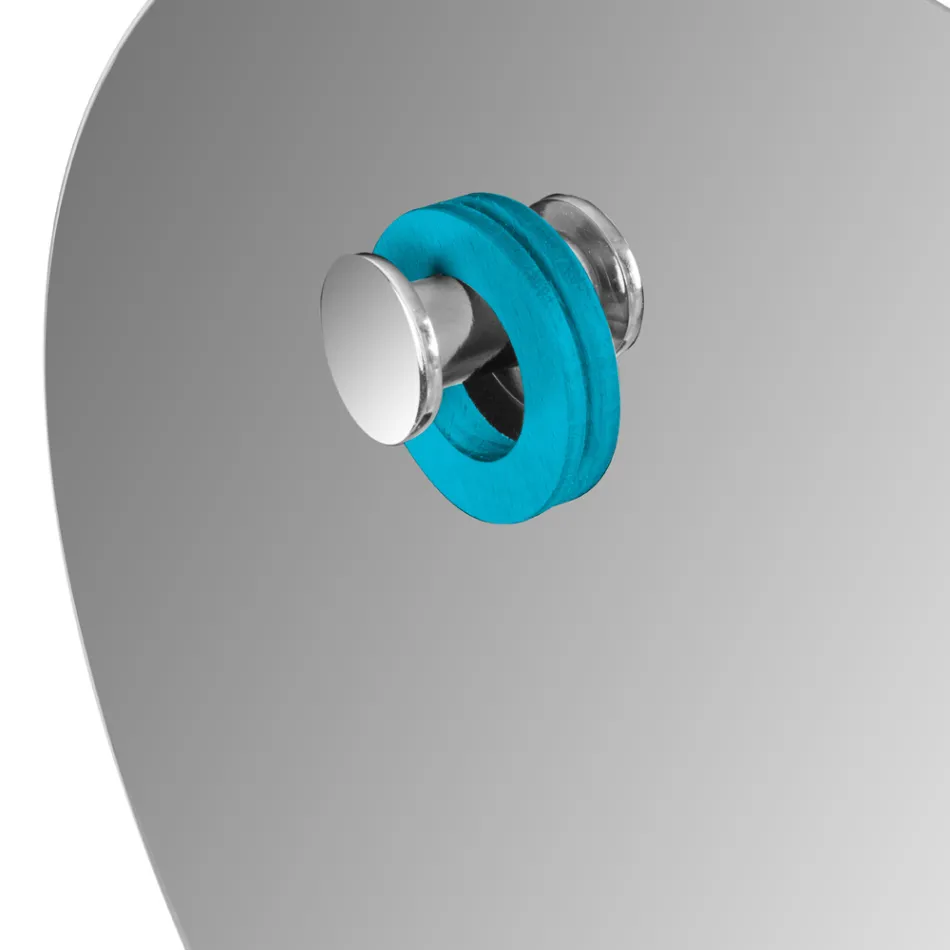 Espejo de pared redondo biselado Diseño simple Made in Italy - Odile Viadurini