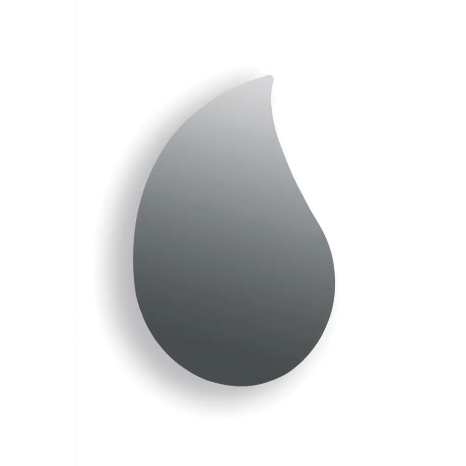 Espejo de pared Aurelia con forma de gota, fabricado en Italia. Viadurini