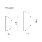 Espejo de pared con forma, fabricado en Italia - Alfonsa Viadurini