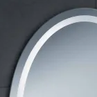 Espejo de diseño moderno con bañera de iluminación LED pura Viadurini