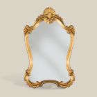 Espejo clásico en pan de oro con marco en forma Made in Italy - Precious Viadurini