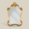 Espejo clásico en pan de oro con marco en forma Made in Italy - Precious
