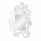 Espejo de pared moderno en hierro coloreado hecho en Italia - Tiziano Viadurini