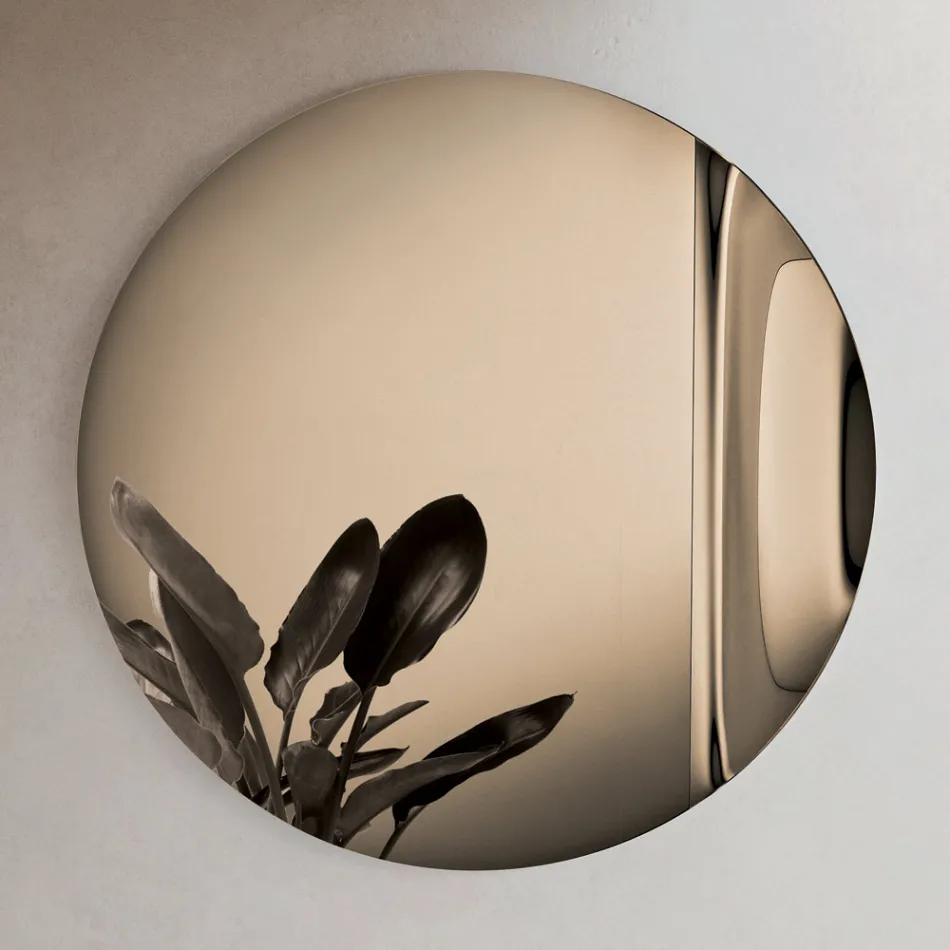 Espejo Wave de vidrio fusionado fabricado en Italia - Candida Viadurini