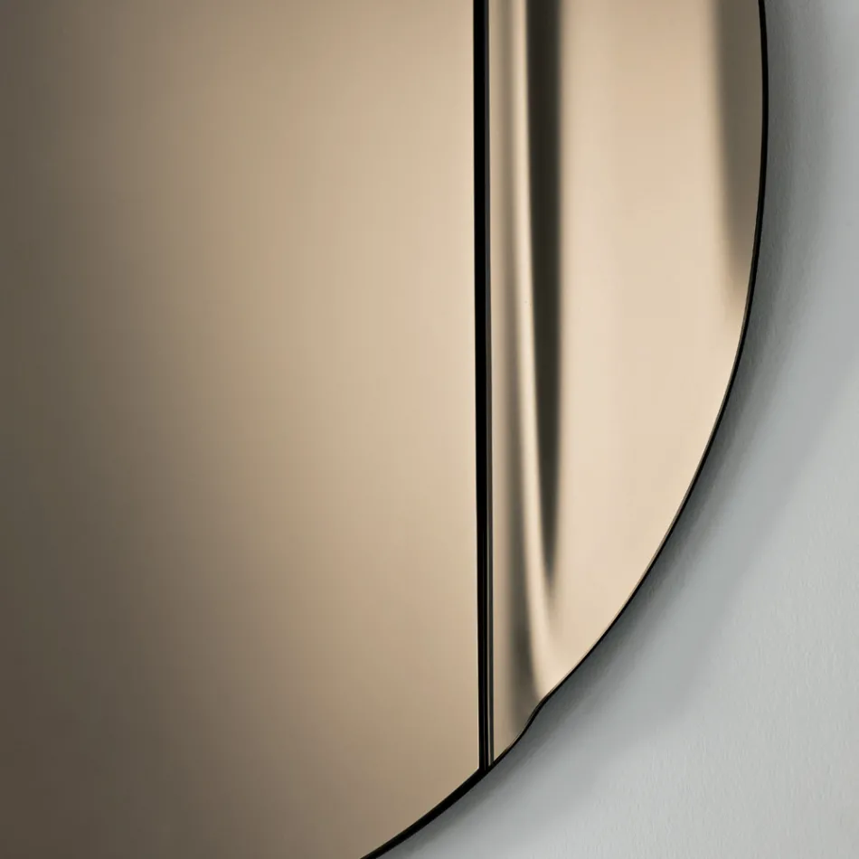 Espejo Wave de vidrio fusionado fabricado en Italia - Candida Viadurini