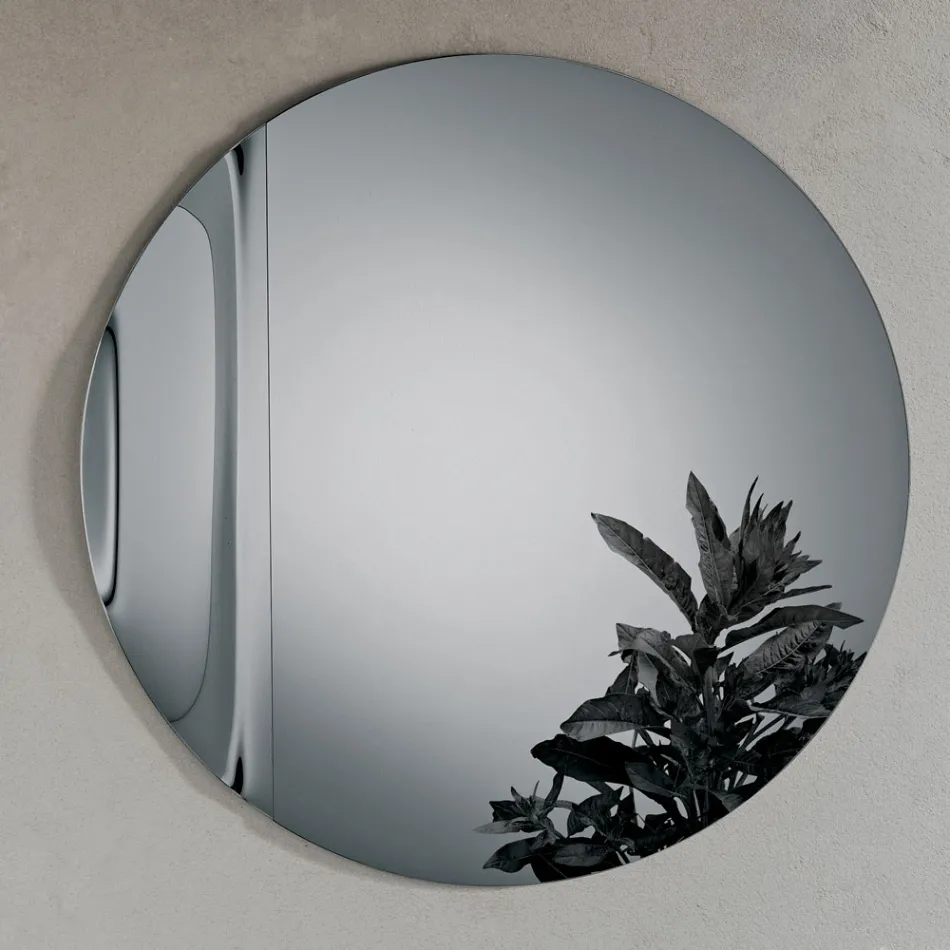 Espejo Wave de vidrio fusionado fabricado en Italia - Candida Viadurini