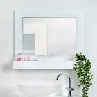 Espejo de pared horizontal de plexiglás con contenedor fabricado en Italia - Kiran Viadurini