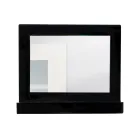 Espejo de pared horizontal de plexiglás con contenedor fabricado en Italia - Kiran Viadurini