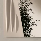 Espejo cuadrado con inserto pintado en dos colores, fabricado en Italia - Elion Viadurini