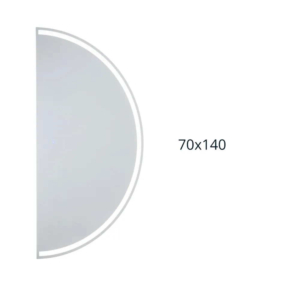 Espejo retroiluminado con franja LED continua - Excelsior Viadurini