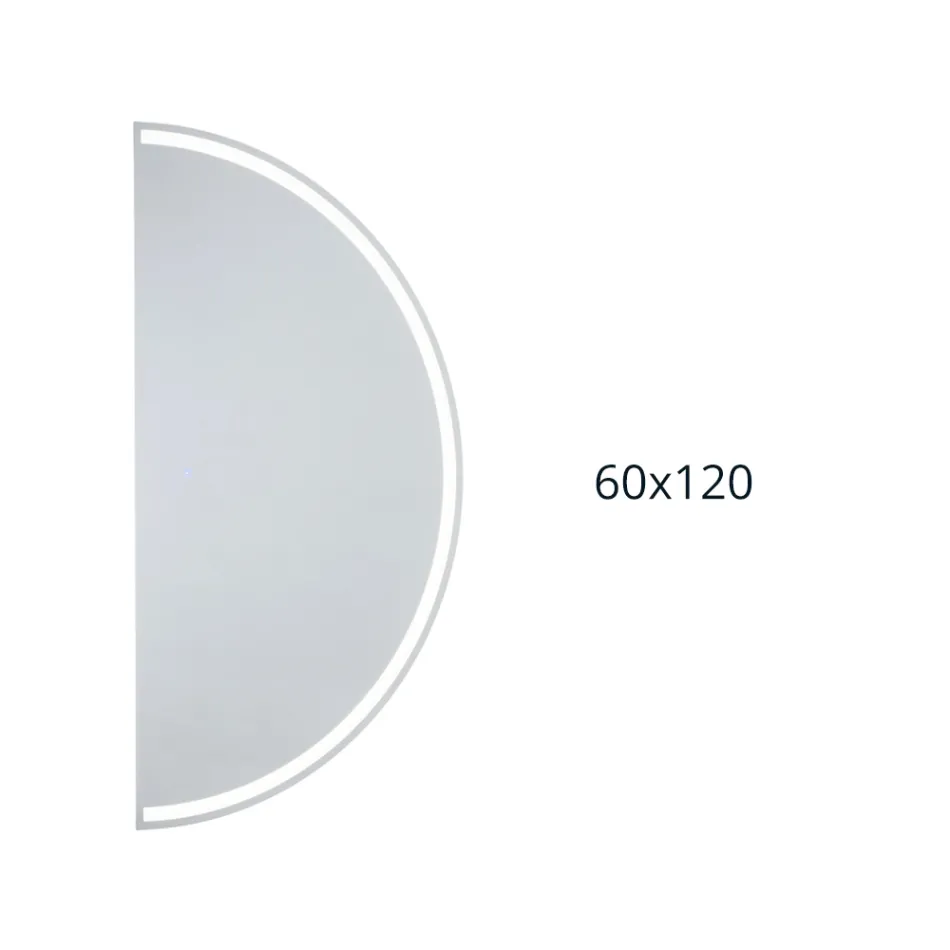 Espejo retroiluminado con franja LED continua - Excelsior Viadurini