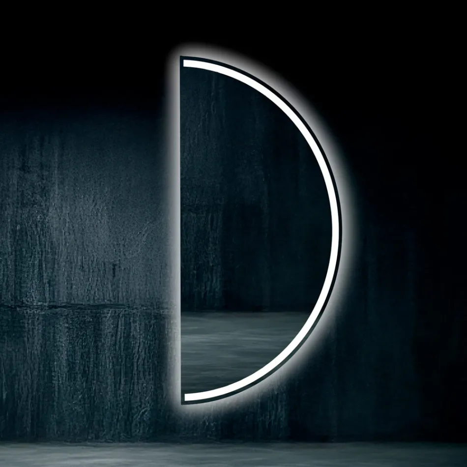 Espejo retroiluminado con franja LED continua - Excelsior Viadurini