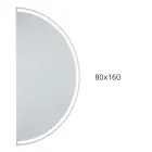 Espejo retroiluminado con franja LED continua - Excelsior Viadurini