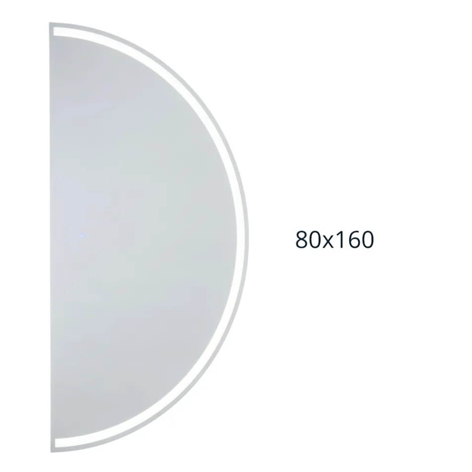 Espejo retroiluminado con franja LED continua - Excelsior Viadurini