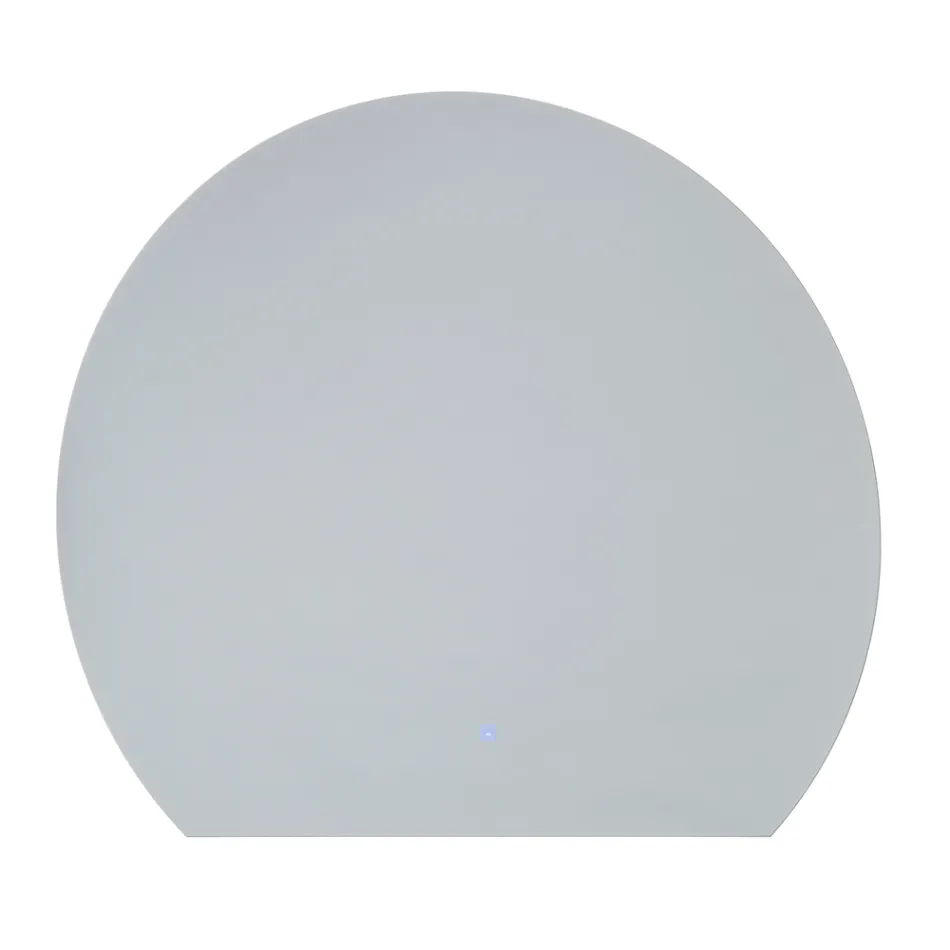 Espejo retroiluminado con tira de luz LED continua en la pared - Excelsior Viadurini