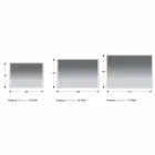 Espejo de baño retroiluminado con marco pulido con chorro de arena Made in Italy - Floriana Viadurini