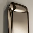 Espejo rectangular con marco de cristal fundido, fabricado en Italia - Belinda Viadurini