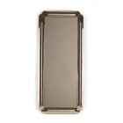 Espejo rectangular con marco de cristal fundido, fabricado en Italia - Belinda Viadurini