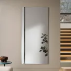 Espejo rectangular con inserto lateral en dos colores, fabricado en Italia - Lumis Viadurini
