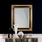 Espejo rectangular en madera de pan de oro y negro Made in Italy - Sophie Viadurini