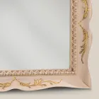 Espejo Rectangular de Madera Blanca Estilo Clásico Made in Italy - Florence Viadurini